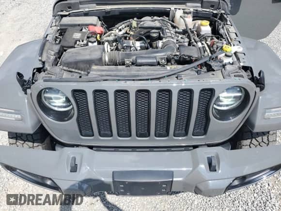 2022 Jeep Wrangler Unlimited Sahara Altitude with VIN 1C4HJXEG8NW246099, listed as a Copart auction lot 63235095 with 48,167 mi miles and Salvage title. Bid and sale history available at DreamBid. Image 11.