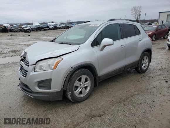 2015 Chevrolet Trax LT с VIN KL7CJLSB8FB231572, выставлен на аукционе Copart как лот 43574065 с пробегом 111 562 миль миль и Списание • Salvage title. История ставок и продаж доступна на DreamBid. Изображение 1.