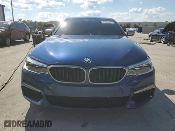 2020 BMW 5 Series M550i xDrive with VIN WBAJS7C07LBN96376, listed as a Copart auction lot 81220775 with 46,934 mi miles and Non repairable. Bid and sale history available at DreamBid. Image 5.