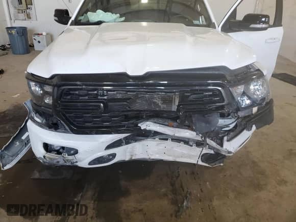 2022 Ram 1500 Big Horn with VIN 1C6RREMT7NN393303, listed as a Copart auction lot 61713705 with 37,574 mi miles and Salvage title. Bid and sale history available at DreamBid. Image 11.