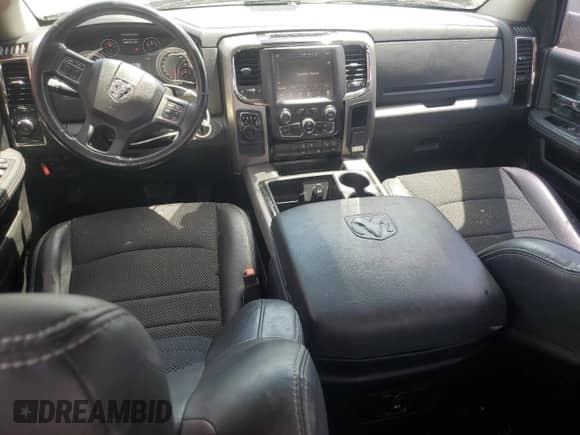 2014 Ram 1500 Sport with VIN 1C6RR6HT1ES372352, listed as a Copart auction lot 54484735 with 104,236 mi miles and Salvage title. Bid and sale history available at DreamBid. Image 8.