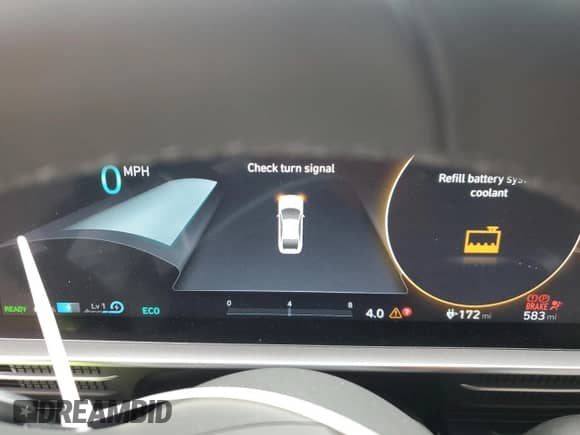 2024 Hyundai Ioniq 6 SEL with VIN KMHM34AC2RA076671, listed as a Copart auction lot 57874855 with 583 mi miles and Salvage title. Bid and sale history available at DreamBid. Image 9.