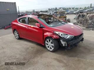 2013 Hyundai Elantra GLS with VIN KMHDH4AE0DU784511, listed as a IAAI auction lot 43083210 with 243,142 mi miles and . Bid and sale history available at DreamBid. Image 1.