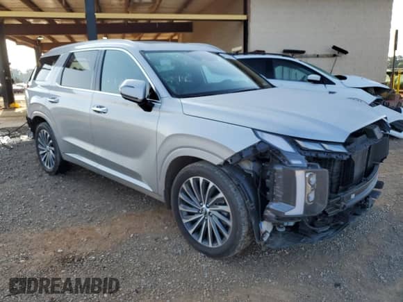 2023 Hyundai Palisade Calligraphy с VIN KM8R74GE9PU532826, выставлен на аукционе Copart как лот 64235905 с пробегом 61 872 миль миль и Списание • Salvage title. История ставок и продаж доступна на DreamBid. Изображение 4.