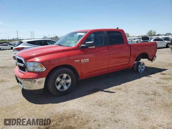 2019 Ram 1500 SLT with VIN 1C6RR7LTXKS582151, listed as a Copart auction lot 66226525 with 111,496 mi miles and Salvage title. Bid and sale history available at DreamBid. Image 1.