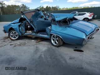 1972 Chevrolet Chevelle с VIN 1C69F2R561965, выставлен на аукционе Copart как лот 47433435 с пробегом 92 812 миль миль и Списание • Salvage title. История ставок и продаж доступна на DreamBid. Изображение 2.