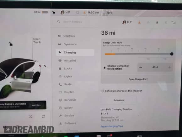2021 Tesla Model Y Performance with VIN 5YJYGDEF7MF268781, listed as a IAAI auction lot 43312245 with 110,614 mi miles and . Bid and sale history available at DreamBid. Image 18.