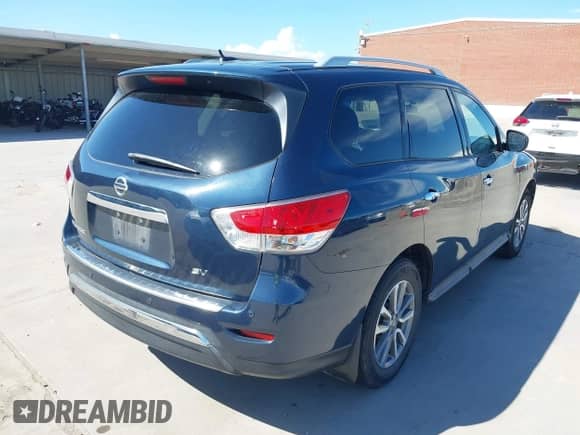 2014 Nissan Pathfinder SV with VIN 5N1AR2MN3EC734824, listed as a IAAI auction lot 42592547 with 94,529 mi miles and . Bid and sale history available at DreamBid. Image 4.