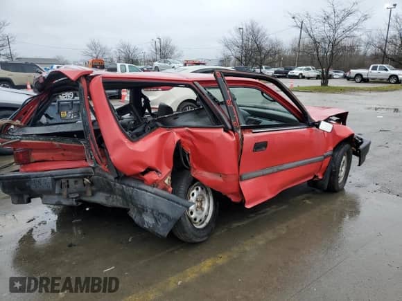 1990 Honda Civic with VIN 2HGED6341LH558159, listed as a Copart auction lot 84926234 with 1,554,163 mi miles and Salvage title. Bid and sale history available at DreamBid. Image 3.