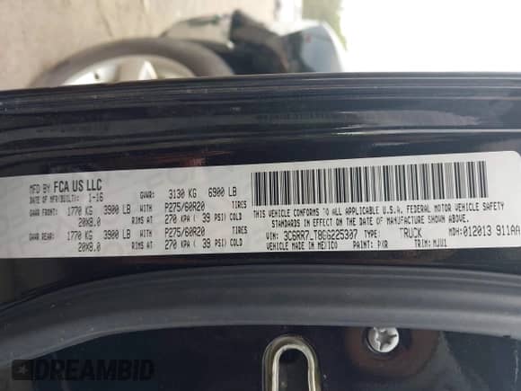 2016 Ram 1500 Big Horn с VIN 3C6RR7LT8GG225307, выставлен на аукционе IAAI как лот 43021581 с пробегом 186 972 миль миль и . История ставок и продаж доступна на DreamBid. Изображение 9.