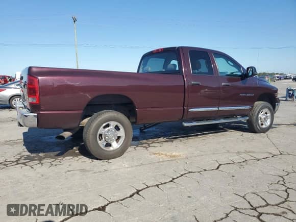 2004 Dodge 2500 SLT with VIN 3D7KU28C04G265757, listed as a Copart auction lot 71958895 with 203,079 mi miles and Salvage title. Bid and sale history available at DreamBid. Image 3.
