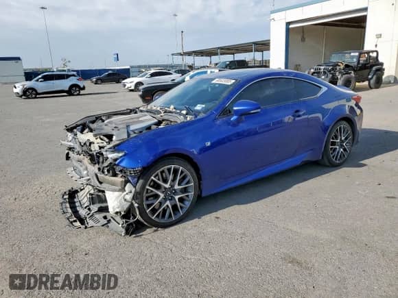 2015 Lexus RC 350 F Sport z VIN JTHHE5BC8F5001867, wystawiony jako Copart lot #68503085 z przebiegiem 124 617 mil mil oraz Szkoda całkowita • Salvage title. Historia ofert i sprzedaży dostępna na DreamBid. Obrazek 1.