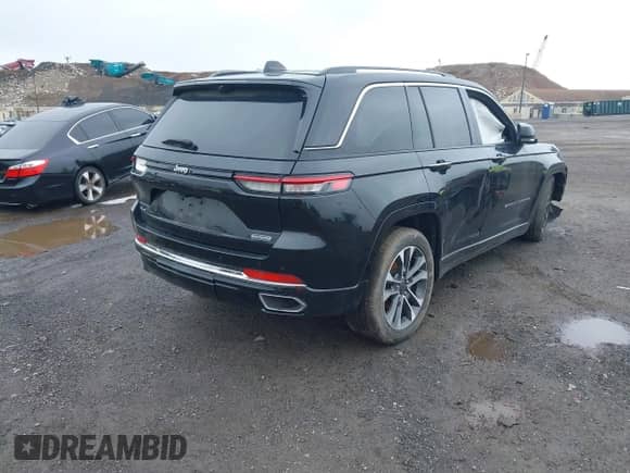 2023 Jeep Grand Cherokee Overland with VIN 1C4RJHDG2PC516797, listed as a IAAI auction lot 42026063 with 25,808 mi miles and . Bid and sale history available at DreamBid. Image 4.