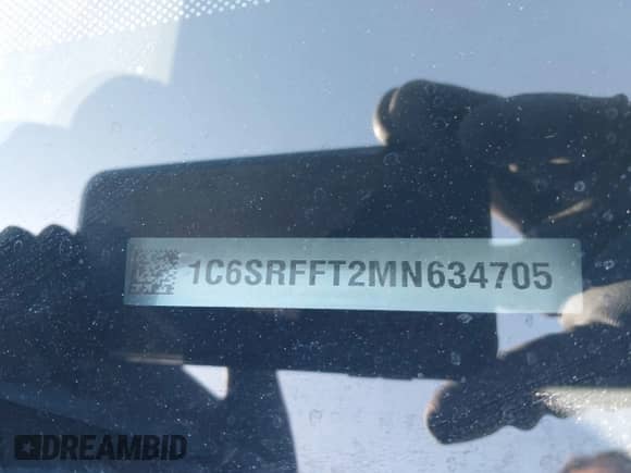 2021 Ram 1500 Lone Star z VIN 1C6SRFFT2MN634705, wystawiony jako IAAI lot #41766574 z przebiegiem 111 458 mil mil oraz . Historia ofert i sprzedaży dostępna na DreamBid. Obrazek 9.