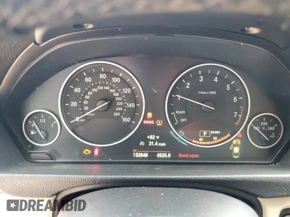 2015 BMW 3 Series 328i xDrive with VIN WBA3B3G59FNR89418, listed as a Copart auction lot 80554855 with 152,948 mi miles and Salvage title. Bid and sale history available at DreamBid. Image 9.