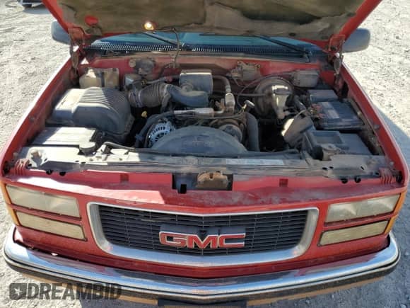 1996 GMC Sierra 1500 z VIN 2GTEC19R3T1500439, wystawiony jako Copart lot #46993595 z przebiegiem 148 569 mil mil oraz Szkoda całkowita • Salvage title. Historia ofert i sprzedaży dostępna na DreamBid. Obrazek 11.