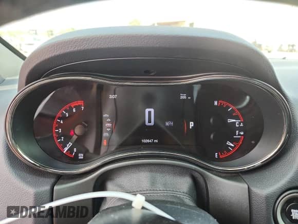 2020 Dodge Durango R/T with VIN 1C4SDHCT1LC154821, listed as a Copart auction lot 80117675 with 102,647 mi miles and Salvage title. Bid and sale history available at DreamBid. Image 9.