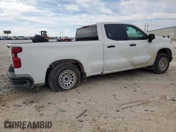2024 Chevrolet Silverado 1500 Work Truck with VIN 1GCRAAEK5RZ266966, listed as a Copart auction lot 44538425 with 20,441 mi miles and Salvage title. Bid and sale history available at DreamBid. Image 3.