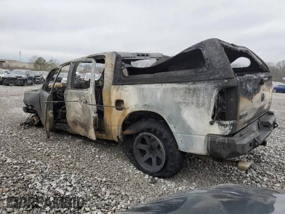 2020 Ram 1500 Longhorn with VIN 1C6SRFKM2LN201396, listed as a Copart auction lot 45099075 with Not provided miles and Non repairable. Bid and sale history available at DreamBid. Image 2.