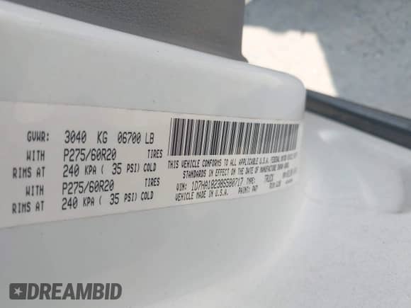 2008 Dodge 1500 SLT with VIN 1D7HA18238S580717, listed as a IAAI auction lot 43019708 with 200,701 mi miles and . Bid and sale history available at DreamBid. Image 9.