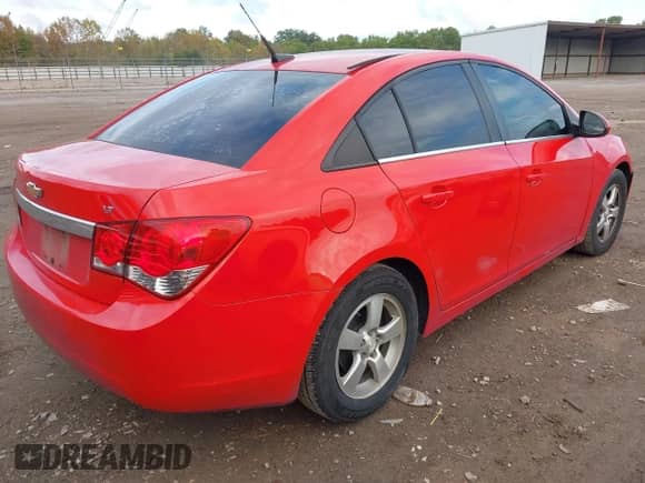 2014 Chevrolet Cruze 1LT with VIN 1G1PC5SBXE7323593, listed as a IAAI auction lot 43374552 with 235,560 mi miles and . Bid and sale history available at DreamBid. Image 4.