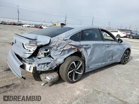 2022 Honda Accord Sport z VIN 1HGCV3F23NA033165, wystawiony jako Copart lot #90447185 z przebiegiem 124 570 mil mil oraz Szkoda całkowita • Salvage title. Historia ofert i sprzedaży dostępna na DreamBid. Obrazek 3.