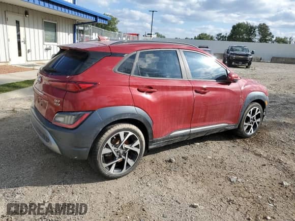 2022 Hyundai Kona Limited z VIN KM8K5CA32NU789994, wystawiony jako Copart lot #68596325 z przebiegiem 31 788 mil mil oraz Nie do naprawy • Non repairable. Historia ofert i sprzedaży dostępna na DreamBid. Obrazek 3.