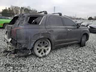 2022 Hyundai Palisade Limited z VIN KM8R54HE1NU404811, wystawiony jako Copart lot #46878975 z przebiegiem Nie podano mil oraz Szkoda całkowita • Salvage title. Historia ofert i sprzedaży dostępna na DreamBid. Obrazek 3.