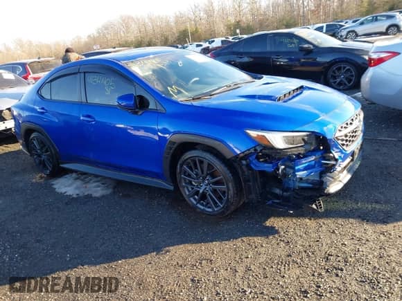 2023 Subaru WRX Limited with VIN JF1VBAL61P9808276, listed as a IAAI auction lot 41341405 with 19,703 mi miles and . Bid and sale history available at DreamBid. Image 1.