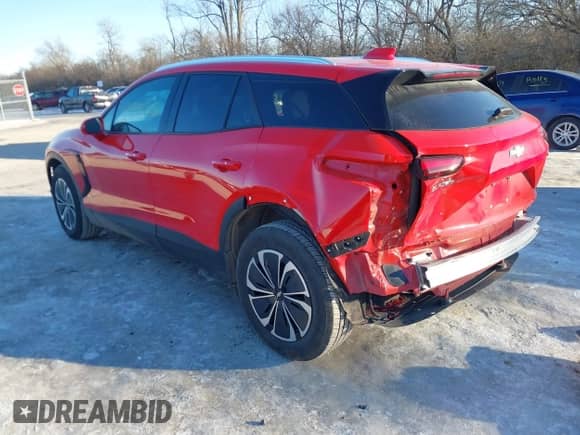 2024 Chevrolet Blazer EV eAWD LT with VIN 3GNKDBRJ4RS202907, listed as a IAAI auction lot 41371333 with 10,118 mi miles and . Bid and sale history available at DreamBid. Image 3.