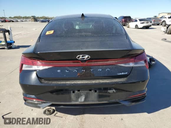 2022 Hyundai Elantra Limited with VIN KMHLP4AG2NU360054, listed as a Copart auction lot 80384884 with Not provided miles and Salvage title. Bid and sale history available at DreamBid. Image 6.