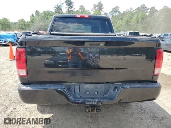 2018 Ram 1500 Express with VIN 1C6RR7KG9JS258692, listed as a Copart auction lot 54575175 with 143,949 mi miles and Salvage title. Bid and sale history available at DreamBid. Image 6.