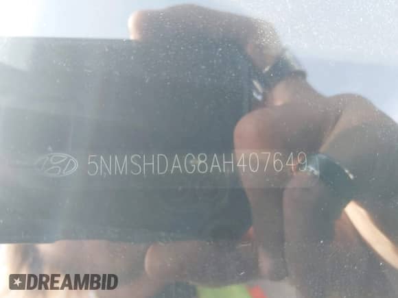 2010 Hyundai Santa Fe SE with VIN 5NMSHDAG8AH407649, listed as a IAAI auction lot 43253657 with 167,850 mi miles and . Bid and sale history available at DreamBid. Image 9.