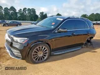 2021 Mercedes-Benz GLE 350 with VIN 4JGFB4JB6MA373826, listed as a Copart auction lot 70776845 with 61,162 mi miles and Salvage title. Bid and sale history available at DreamBid. Image 1.