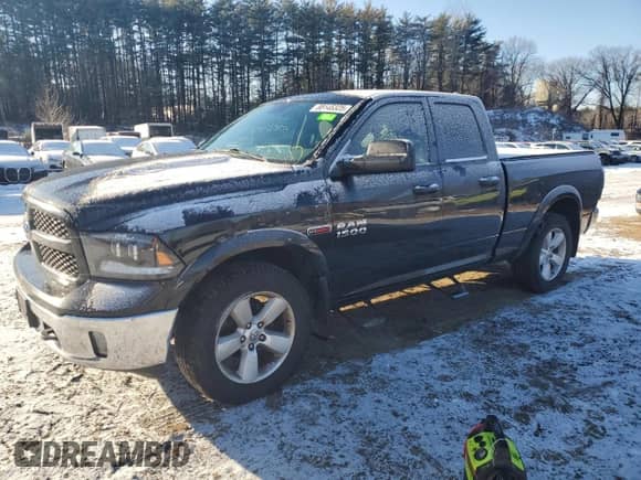 2016 Ram 1500 Outdoorsman with VIN 1C6RR7GM9GS395445, listed as a Copart auction lot 88145325 with 136,870 mi miles and Salvage title. Bid and sale history available at DreamBid. Image 1.