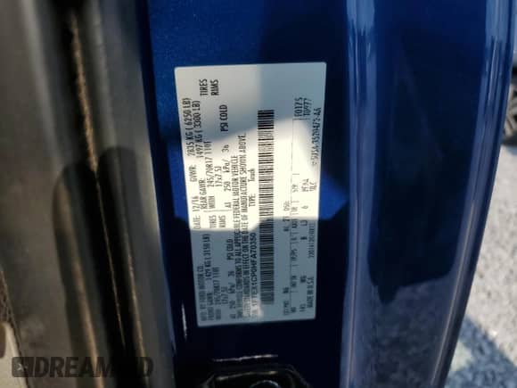 2017 Ford F-150 XL with VIN 1FTEX1CP0HFA70350, listed as a Copart auction lot 80558165 with 50,928 mi miles and Salvage title. Bid and sale history available at DreamBid. Image 12.