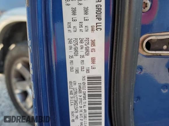 2010 Dodge 1500 Laramie with VIN 1D7RV1CT3AS215470, listed as a Copart auction lot 72057614 with 122,824 mi miles and Salvage title. Bid and sale history available at DreamBid. Image 14.
