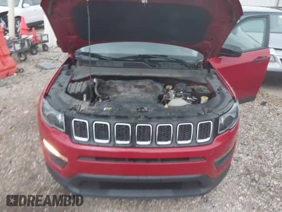 2018 Jeep Compass Sport with VIN 3C4NJCAB1JT286479, listed as a IAAI auction lot 41925700 with 115,240 mi miles and . Bid and sale history available at DreamBid. Image 10.