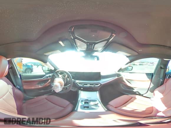 2024 BMW i4 M50 with VIN WBY33AW03RFS37964, listed as a Copart auction lot 67080655 with Not provided miles and Salvage title. Bid and sale history available at DreamBid. Image 14.