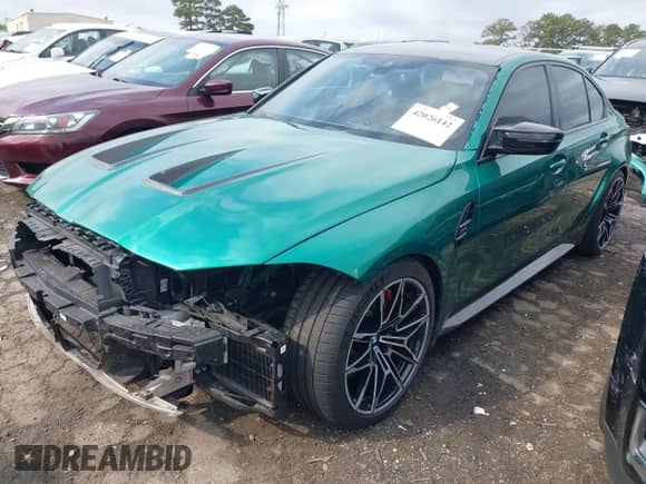 2022 BMW M3 with VIN WBS53AY03NFL94517, listed as a IAAI auction lot 42026142 with 96,679 mi miles and . Bid and sale history available at DreamBid. Image 22.