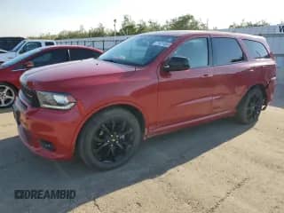 2019 Dodge Durango GT Plus with VIN 1C4RDHDG3KC763889, listed as a Copart auction lot 71621855 with 61,694 mi miles and Salvage title. Bid and sale history available at DreamBid. Image 1.