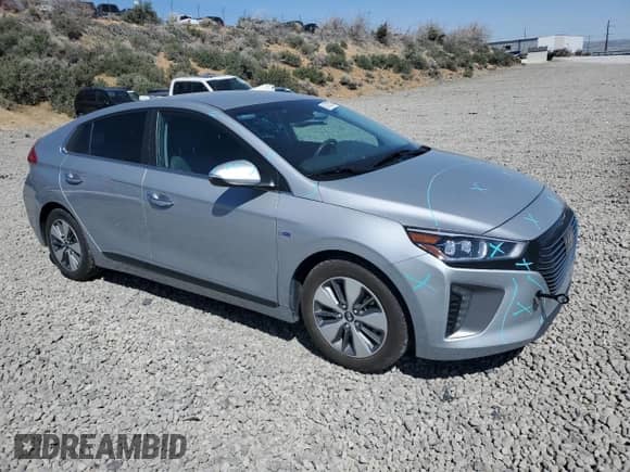 2019 Hyundai Ioniq Limited with VIN KMHC75LD5KU169488, listed as a Copart auction lot 53735785 with 22,647 mi miles and Salvage title. Bid and sale history available at DreamBid. Image 4.