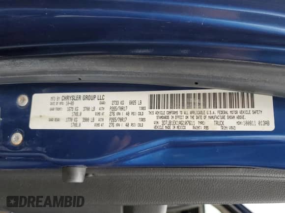 2010 Dodge 1500 ST with VIN 3D7JB1EK1AG107611, listed as a Copart auction lot 78062694 with 182,672 mi miles and Salvage title. Bid and sale history available at DreamBid. Image 12.