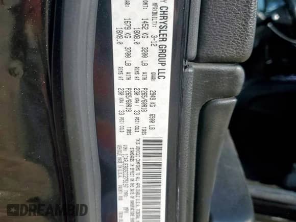 2012 Jeep Grand Cherokee Limited z VIN 1C4RJEBG5CC275197, wystawiony jako Copart lot #63839845 z przebiegiem 158 232 mil mil oraz Szkoda całkowita • Salvage title. Historia ofert i sprzedaży dostępna na DreamBid. Obrazek 14.