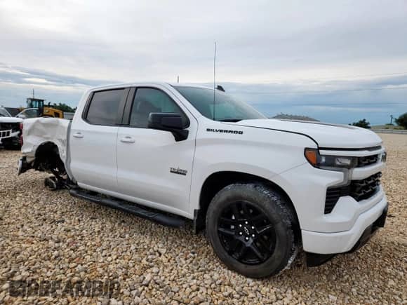 2023 Chevrolet Silverado 1500 RST with VIN 1GCPADED0PZ174557, listed as a Copart auction lot 60172995 with 18,682 mi miles and Salvage title. Bid and sale history available at DreamBid. Image 4.