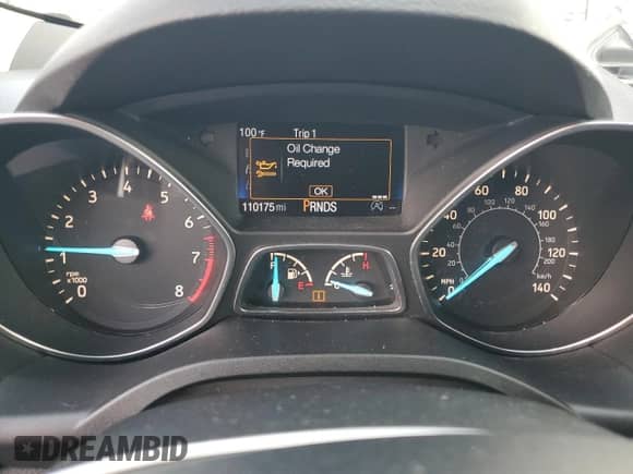 2017 Ford Escape Titanium with VIN 1FMCU9JDXHUC37599, listed as a Copart auction lot 69261175 with 110,175 mi miles and Salvage title. Bid and sale history available at DreamBid. Image 9.