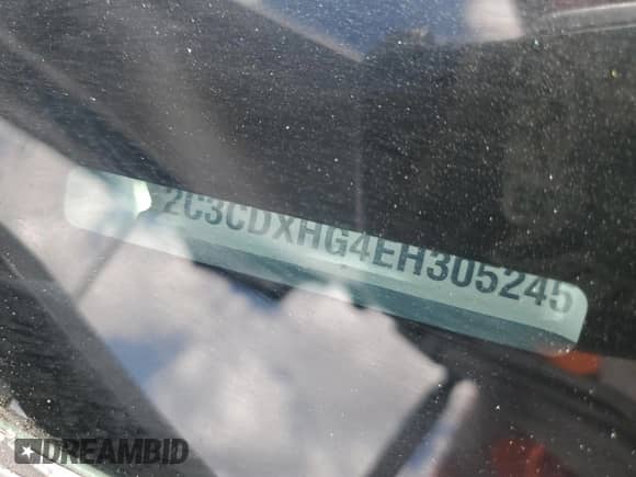 2014 Dodge Charger SXT with VIN 2C3CDXHG4EH305245, listed as a Copart auction lot 84276865 with 166,681 mi miles and Salvage title. Bid and sale history available at DreamBid. Image 13.