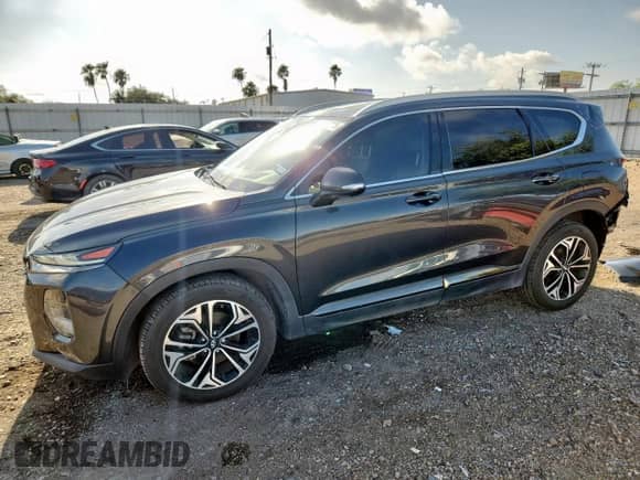 2020 Hyundai Santa Fe Limited with VIN 5NMS53AA6LH294351, listed as a Copart auction lot 70368985 with 38,859 mi miles and Salvage title. Bid and sale history available at DreamBid. Image 1.