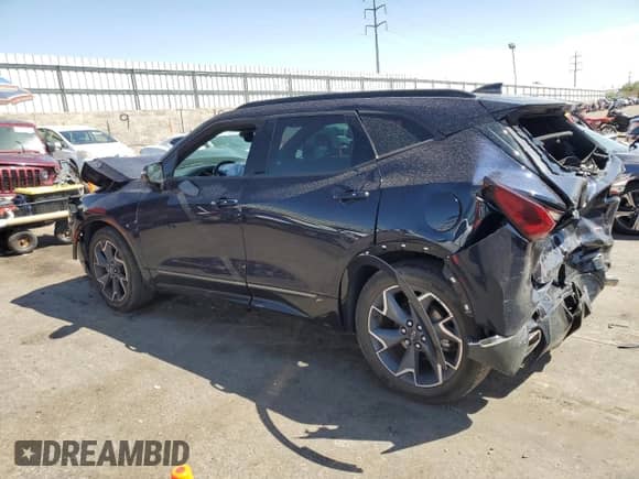 2020 Chevrolet Blazer RS с VIN 3GNKBKRS9LS557951, выставлен на аукционе Copart как лот 67598585 с пробегом 55 716 миль миль и Списание • Salvage title. История ставок и продаж доступна на DreamBid. Изображение 2.