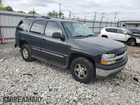 2005 Chevrolet Tahoe LS with VIN 1GNEC13V75J218794, listed as a Copart auction lot 81283455 with 357,072 mi miles and Salvage title. Bid and sale history available at DreamBid. Image 4.
